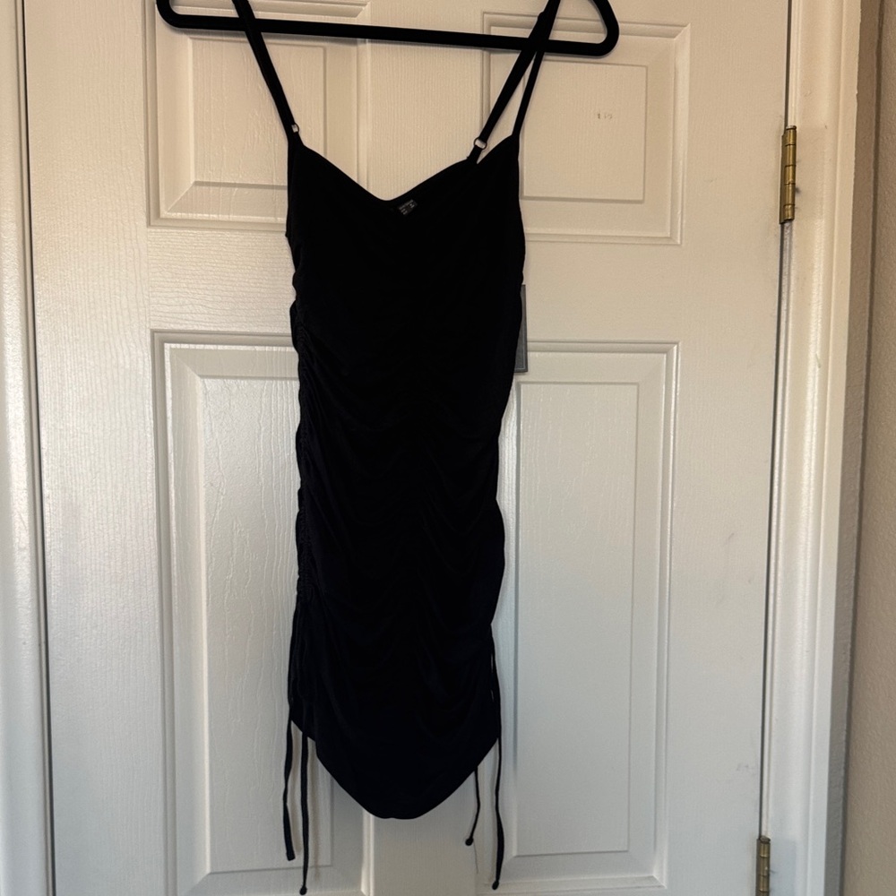 Volcom Black Ruched Dress - Picture 3 of 5